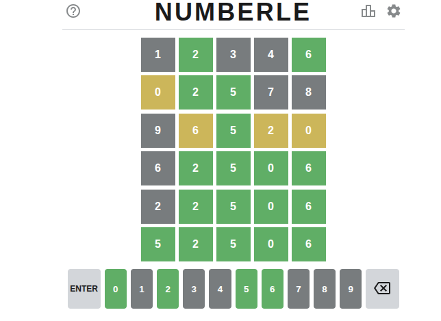 Solving the final equation in Numberle